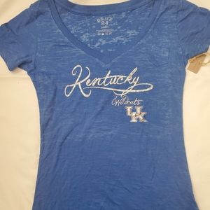 Kentucky Wildcats V Neck T Shirt Slim Fit Large NWT